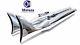 Mutazu 36 Fishtail Exhaust Slip On Mufflers With Baffle For 95-16 Harley Touring