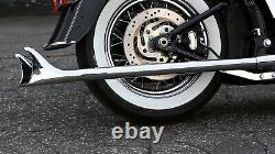 Mutazu 36 Fishtail Fish tail Exhaust Slip On Mufflers 2017-UP Harley Touring B