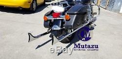 Mutazu 39 Fishtail Fish tail Exhaust Slip On Mufflers 1995-16 Harley Touring