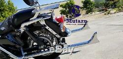 Mutazu 42 Fishtail Fish tail Exhaust Slip On Mufflers 1995-16 Harley Touring