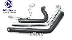 Mutazu Black Cannon 2.5 Dual Exhaust System Mufflers for Harley Sportster 04-13