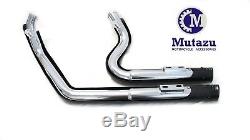 Mutazu Black Cannon 2.5 Dual Exhaust System Mufflers for Harley Sportster 04-13