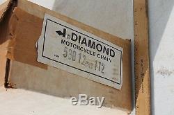 NEW BOX OF 12! Diamond 530 Standard Harley Davidson Rear Drive Chain 112 Links