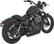 New Vance & Hines Shortshots Staggered Black Exhaust Harley Sportster 04-13 Xl