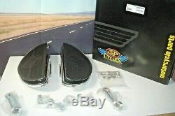 Oval Shaker Floorboards J&P Cycles 16-04 For Harley Dyna Wide Glide Softail Y1