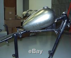 Peanut Gas Tank 3.5g Axed Raw Steel Harley Hd Triumph Xs650 XL Bobber Chopper