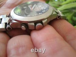 Rare 2005 Harley Davidson Bulova Men's Watch Stainless Steel Case Timepieces By