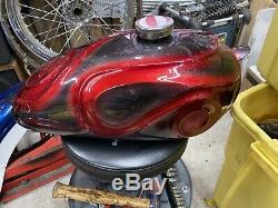 Real Vintage Banana Wassell Gas Tank Harley Chopper Made In England Custom Paint