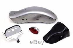 Rear Dyna Softail Style Bobbed Steel Fender Tail light Kit Harley Sportster XL