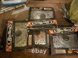 RevTech Stainless Steel Dual Disc Front Brake Rotors for 1977-83 Harley Set