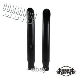 Reverse Cone Motorcycle Exhaust Pipe Muffler Silencer For Harley Cafe Racer BMW