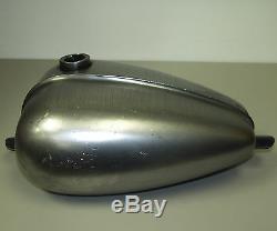 Ribbed Axed Low Tunnel Peanut Gas Tank 3.3g Steel Harley Xs650 Bobber Chopper