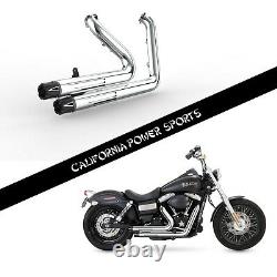 SLIP ON PIPE MUFFLER EXHAUST FIT Harley Dyna 2012-2016 SwitchBack FLD C1
