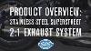 S U0026s Cycle Product Overview Stainless Steel Superstreet 2 1 Exhaust System For Hd Softail Models