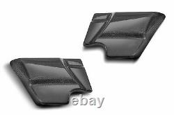 Slyfox Matte Carbon Fiber Side Covers Accents Harley Touring Dresser 2014-2020