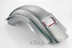 Smooth Rear Touring Fender Built in Led License Plate Harley Road King 2009-13