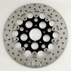 Stainless 11.5 Front Floating Mesh Rotor for Harley 1984-Later with Speedo Notch