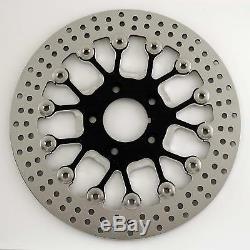 Stainless 11.5 Rear Floating Spoked Rotor for 84-99 & 00-Later Harley & Customs