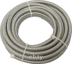 Stainless Steel Braided Oil Fuel Line Hose 5/16 25' Harley Breakout 2013-2016