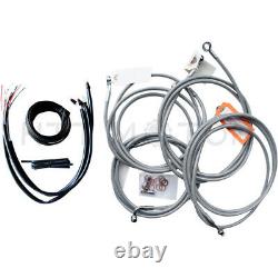 Stainless Steel Complete 10-12 Handlebar Cable For Harley 14-17 Tourin
