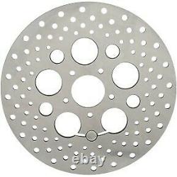 Stainless Steel Drilled Front Brake Rotor for Harley 08-13 Touring 14-16 FLHR