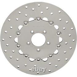 Stainless Steel Drilled Front Brake Rotor for Harley Dyna Various Models