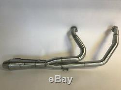 Stealth Pipes Harley Davidson Softail Stainless 2to1 Exhaust System 2000 2017