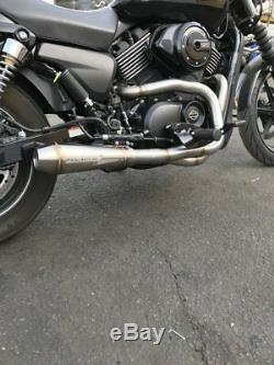 Stealth Pipes Harley Davidson XG Street 750 Stainless 2to1 Exhaust System 14-18