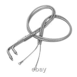 Throttle Cable 90cm for Harley Sportster 2002-2014 Stainless Steel Braid