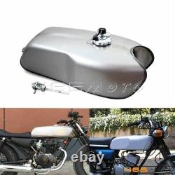 Universal Motorcycle 2.4 Gal Gas Fuel Tank For Harley Honda CG125S CB250 Yamaha