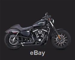 Vance And Hines Black Shortshots Exhaust For Harley Davidson 2014-2017 Sportster