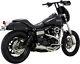 Vance & Hines 27625 Raw Upsweep 2-into-1 Exhaust System Harley Dyna Fxd 91-17