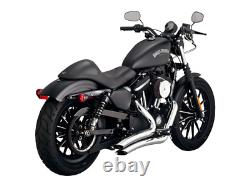 Vance & Hines Big Radius Chrome Slash Cut Exhaust 14-19 Harley Sportster XL