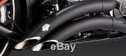 Vance & Hines Big Radius black exhaust Harley 13-17 Softail Breakout CVO FXSB