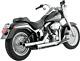 Vance & Hines Chrome 2 1/4 Straightshot Exhaust 1986-2011 Harley Softail Models
