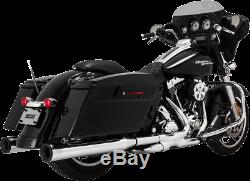 Vance & Hines Chrome Eliminator 400 Slip on Mufflers for 95-16 Harley Touring
