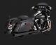 Vance & Hines Oversized 450 Black Exhaust Mufflers Harley Davidson 95-16 Touring
