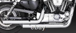 Vance & Hines Straightshots chrome exhaust Harley Davidson Sportster 04-13 XL