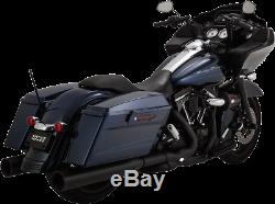 Vance & Hines black Matte power duals Exhaust Headpipes for 09-16 Harley FLHX