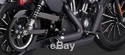 Vance & Hines shortshots staggered black exhaust 14-18 Harley Sportster XL 47229