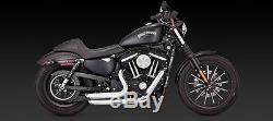 Vance & Hines shortshots staggered chrome exhaust Harley Sportster 14-18