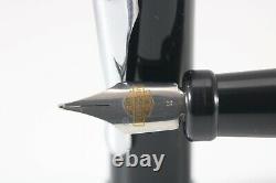 Vintage (c1990) Harley Davidson Black Medium Fountain Pen, Chrome Trim